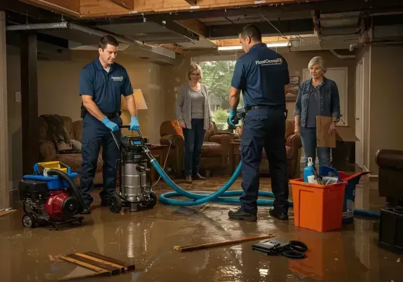 Basement Water Extraction and Removal Techniques process in Woodburn, IN